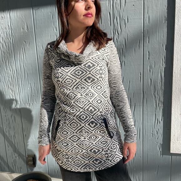 Multi Cowl-Neck Sweater XS 100% Cotton - Picture 4 of 6